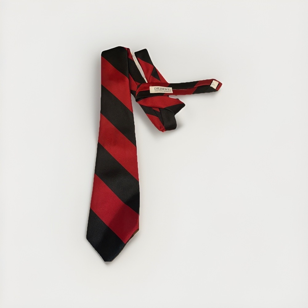 Dilbert Flipped Out Necktie NWT Dilbert Art On Back Of Tie
